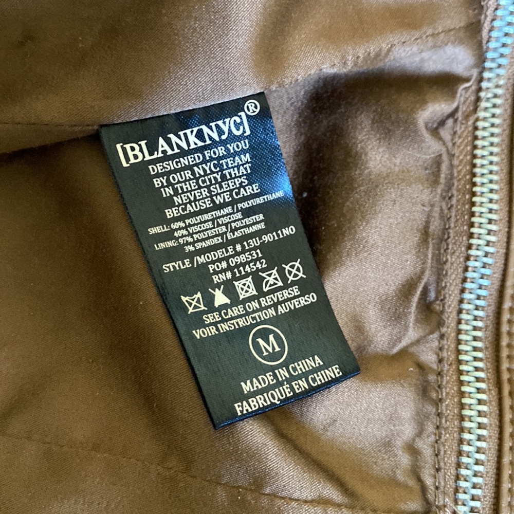 BLANK NYC VEGAN LEATHER MOTO JACKET - Picture 8 of 12
